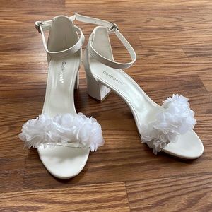 White High-Heel Sandals